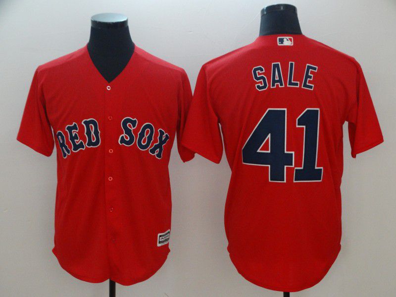 Men Boston Red Sox 41 Sale Red Game MLB Jerseys